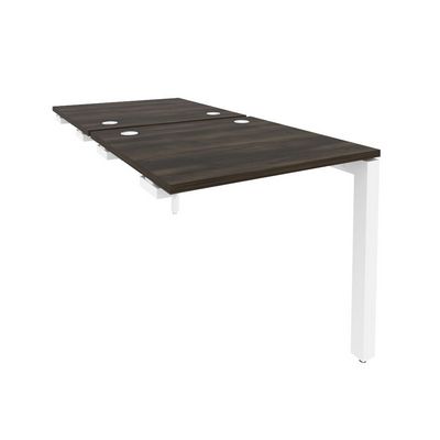 Onix O.MP-D.SPR-0.8 (Дуб Мали/Белый) Стол-приставка двойной на П-образном м/к к опорным элем.