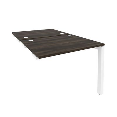 Onix O.MP-D.SPR-1.8 (Дуб Мали/Белый) Стол-приставка двойной на П-образном м/к к опорным элем.