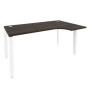 Onix O.MP-SA-1R (Дуб Мали/Белый) Стол эргономичный правый на П-образном м/к