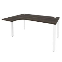 Onix O.MP-SA-4L (Дуб Мали/Белый) Стол эргономичный левый на П-образном м/к