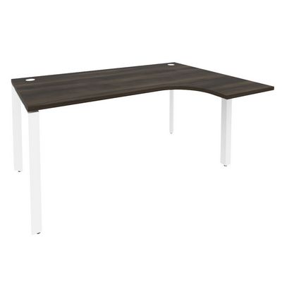 Onix O.MP-SA-4R (Дуб Мали/Белый) Стол эргономичный правый на П-образном м/к