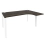 Onix O.MP-SA-4R (Дуб Мали/Белый) Стол эргономичный правый на П-образном м/к