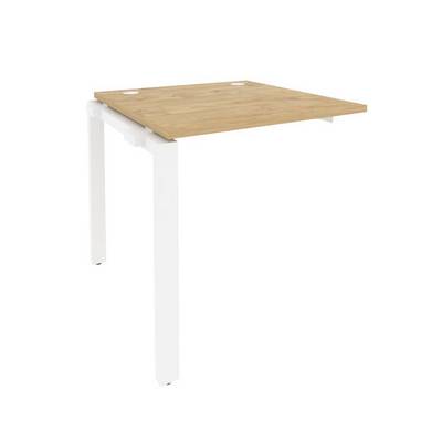 Onix O.MP-1.NRS-0.8 (Тиквуд Светлый/Белый) Наборный элемент рабочей станции на П-образном м/к