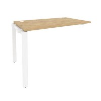 Onix O.MP-1.NRS-2.7 (Тиквуд Светлый/Белый) Наборный элемент рабочей станции на П-образном м/к