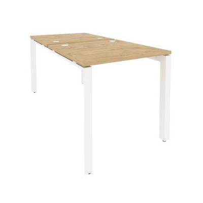 Onix O.MP-D.RS-2.0.8 (Тиквуд Светлый/Белый) Рабочая станция на П-образном м/к