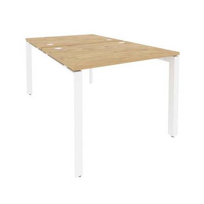 Onix O.MP-D.RS-2.1.8 (Тиквуд Светлый/Белый) Рабочая станция на П-образном м/к