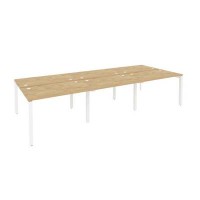 Onix O.MP-D.RS-6.2.7 (Тиквуд Светлый/Белый) Рабочая станция на П-образном м/к