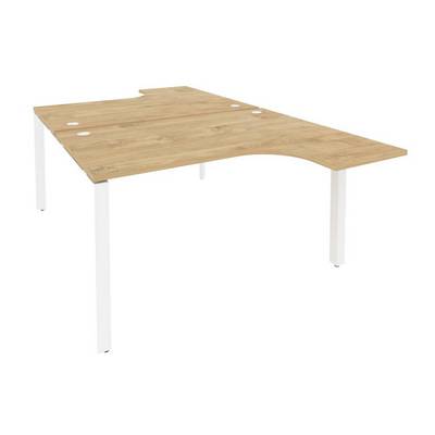 Onix O.MP-D.SA-3 (Тиквуд Светлый/Белый) Рабочая станция на П-образном м/к