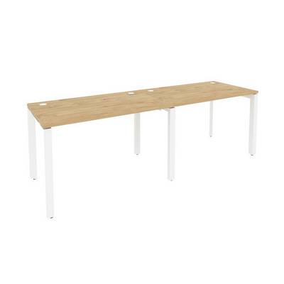 Onix O.MP-RS-2.2.7 (Тиквуд Светлый/Белый) Рабочая станция на П-образном м/к