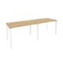 Onix O.MP-RS-2.2.7 (Тиквуд Светлый/Белый) Рабочая станция на П-образном м/к