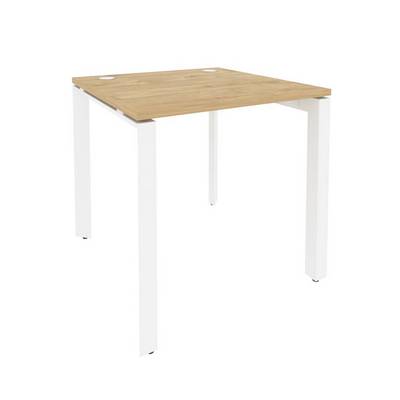 Onix O.MP-SP-0.8 (Тиквуд Светлый/Белый) Стол рабочий на П-образном м/к