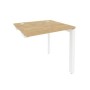 Onix O.MP-SPR-0.7 (Тиквуд Светлый/Белый) Стол-приставка на П-образном м/к к опорным элементам