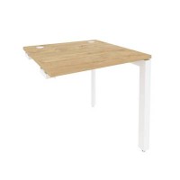Onix O.MP-SPR-0.8 (Тиквуд Светлый/Белый) Стол-приставка на П-образном м/к к опорным элементам