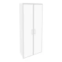 O.ST-1.10R white (Белый Бриллиант) Шкаф высокий широкий (2 высоких фасада стекло лакобель в раме)
