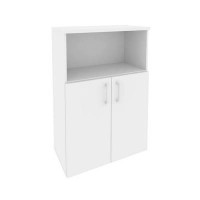 Onix O.ST-2.1 (Белый Бриллиант) Шкаф средний широкий (2 низких фасада ЛДСП)