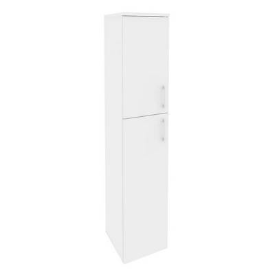 Onix O.SU-1.8(L) (Белый Бриллиант) Шкаф высокий узкий левый (1 средний фасад ЛДСП + 1 низкий ЛДСП)