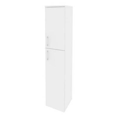 Onix O.SU-1.8(R) (Белый Бриллиант) Шкаф высокий узкий правый (1 средний фасад ЛДСП + 1 низкий фасад ЛДСП)