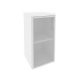 Onix O.SU-3.2R(L) (Белый Бриллиант) Шкаф низкий узкий левый (1 низкий фасад стекло в раме)