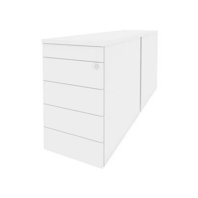 Onix O.TPO-2.8 TIP (Белый Бриллиант) Тумба двойная приставная / опорная (TIP-ON)