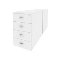 Onix O.TPO-2.8 (Белый Бриллиант) Тумба двойная приставная / опорная