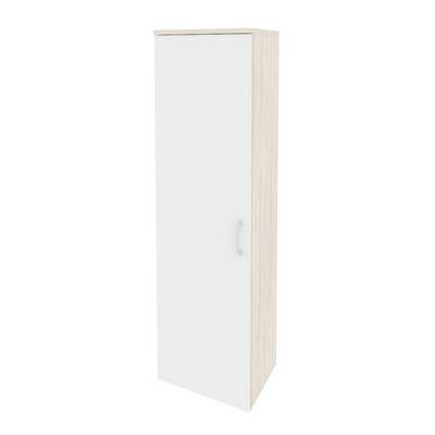Onix O.GB-1(L) (Денвер Светлый/Белый Бриллиант) Гардероб узкий  (левое исполнение)