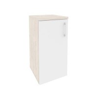 Onix O.SU-3.1(L) (Денвер Светлый/Белый Бриллиант) Шкаф низкий узкий левый (1 низкий фасад ЛДСП)