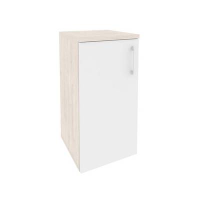 Onix O.SU-3.1(L) (Денвер Светлый/Белый Бриллиант) Шкаф низкий узкий левый (1 низкий фасад ЛДСП)