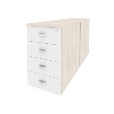 Onix O.TPO-2.7 (Денвер Светлый/Белый Бриллиант) Тумба двойная приставная / опорная