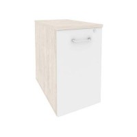 Onix O.VTPO-1.7 (Денвер Светлый/Белый Бриллиант) Тумба низкая выдвижная приставная / опорная