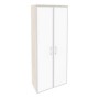 Onix O.ST-1.10R white (Денвер Светлый) Шкаф высокий широкий (2 высоких фасада стекло лакобель в раме)