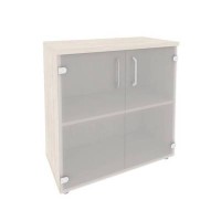 Onix O.ST-3.2 (Денвер Светлый) Шкаф низкий широкий (2 низких фасада стекло)