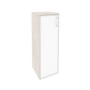 Onix O.SU-2.4R(L) white (Денвер Светлый) Шкаф средний узкий левый (1 средний фасад стекло лакобель в раме)