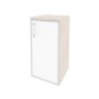 Onix O.SU-3.2R(R) white (Денвер Светлый) Шкаф низкий узкий правый (1 низкий фасад стекло лакобель в раме)