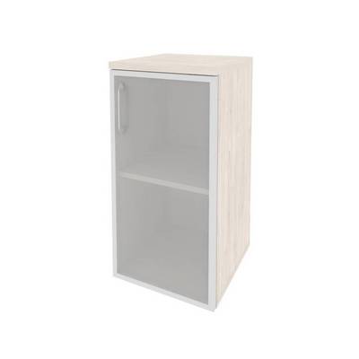 Onix O.SU-3.2R(R) (Денвер Светлый) Шкаф низкий узкий правый (1 низкий фасад стекло в раме)