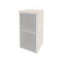 Onix O.SU-3.2R(R) (Денвер Светлый) Шкаф низкий узкий правый (1 низкий фасад стекло в раме)