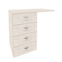 Onix O.TPU-4 (Денвер Светлый) Тумба приставная (универсальная л/пр)