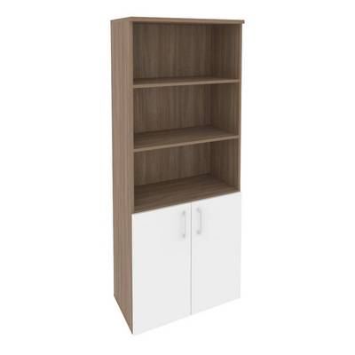 Onix O.ST-1.1 (Дуб Аризона/Белый Бриллиант) Шкаф высокий широкий (2 низких фасада ЛДСП)