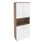 Onix O.ST-1.5 (Дуб Аризона/Белый Бриллиант) Шкаф высокий широкий (4 низких фасада ЛДСП)