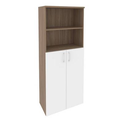 Onix O.ST-1.6 (Дуб Аризона/Белый Бриллиант) Шкаф высокий широкий (2 средних фасада ЛДСП)