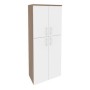 Onix O.ST-1.8 (Дуб Аризона/Белый Бриллиант) Шкаф высокий широкий (2 средних фасада ЛДСП + 2 низких фасада ЛДСП)