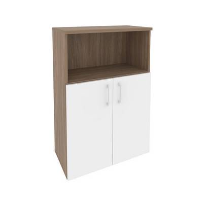 Onix O.ST-2.1 (Дуб Аризона/Белый Бриллиант) Шкаф средний широкий (2 низких фасада ЛДСП)