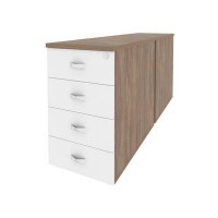 Onix O.TPO-2.8 (Дуб Аризона/Белый Бриллиант) Тумба двойная приставная / опорная