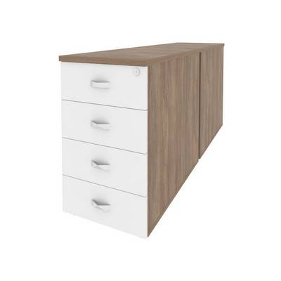 Onix O.TPO-2.8 (Дуб Аризона/Белый Бриллиант) Тумба двойная приставная / опорная