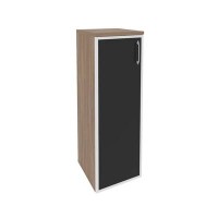 Onix O.SU-2.4R(L) black (Дуб Аризона) Шкаф средний узкий левый (1 средний фасад стекло лакобель в раме)