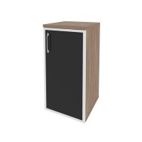 Onix O.SU-3.2R(R) black (Дуб Аризона) Шкаф низкий узкий правый (1 низкий фасад стекло лакобель в раме)