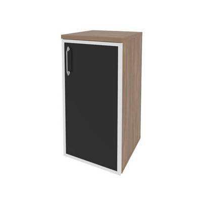 Onix O.SU-3.2R(R) black (Дуб Аризона) Шкаф низкий узкий правый (1 низкий фасад стекло лакобель в раме)