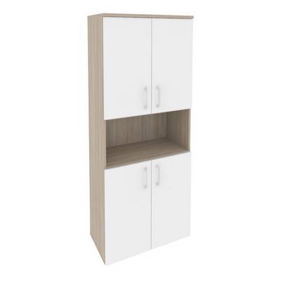 Onix O.ST-1.5 (Дуб Аттик/Белый Бриллиант) Шкаф высокий широкий (4 низких фасада ЛДСП)