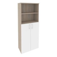 Onix O.ST-1.6 (Дуб Аттик/Белый Бриллиант) Шкаф высокий широкий (2 средних фасада ЛДСП)