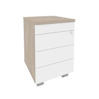 Onix O.TM-3 TIP (Дуб Аттик/Белый Бриллиант) Тумба мобильная (TIP-ON)