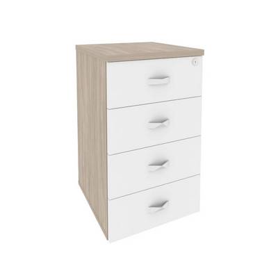 Onix O.TP-4 (Дуб Аттик/Белый Бриллиант) Тумба приставная 